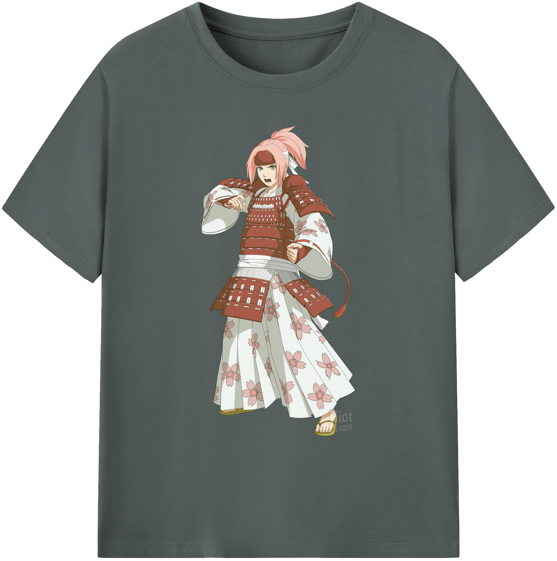 （画像用） NARUTO -ナルト- 春野サクラ Haruno Sakura 綿100％ メンズ半袖Tシャツ｜肌触りやわらか＆通気性